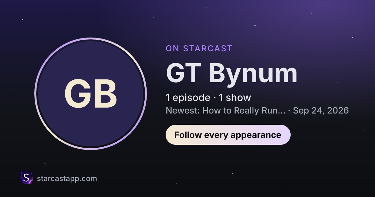 The preview card for GT Bynum