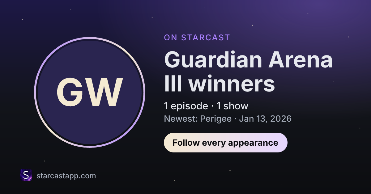 The preview card for Guardian Arena III winners