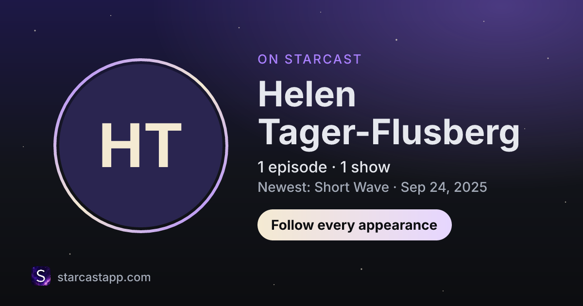 The preview card for Helen Tager-Flusberg