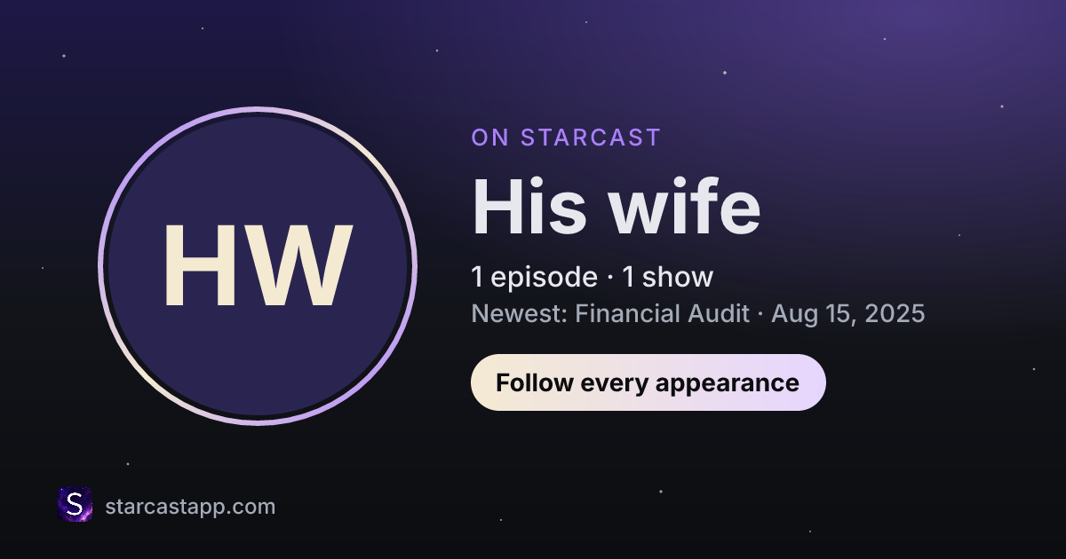The preview card for His wife