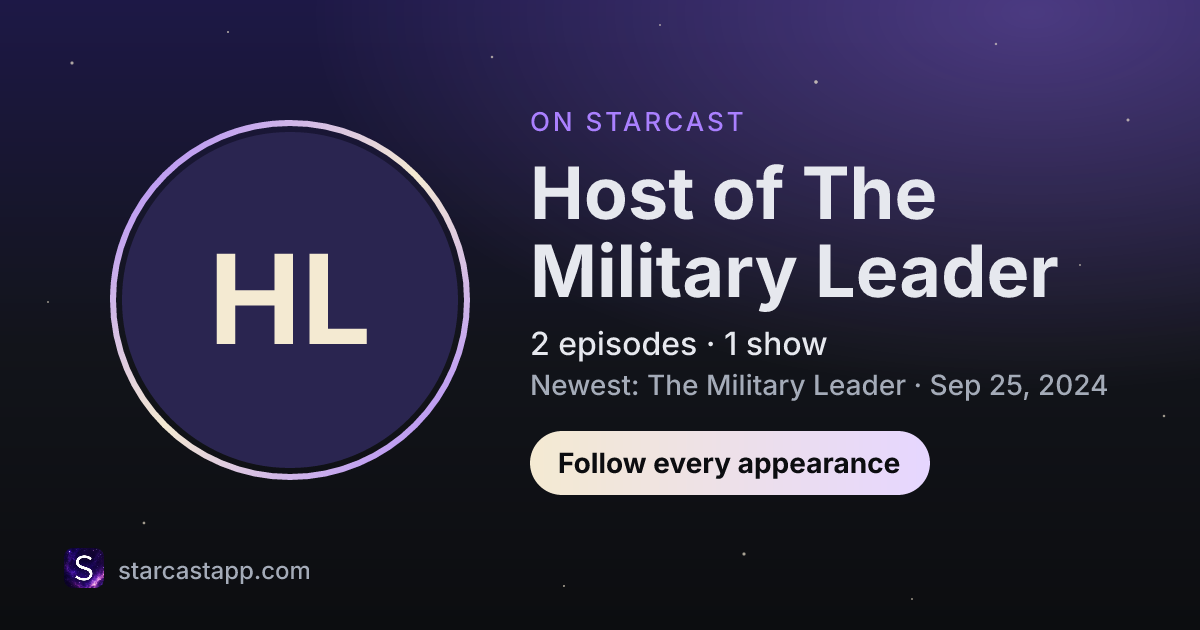 The preview card for Host of The Military Leader