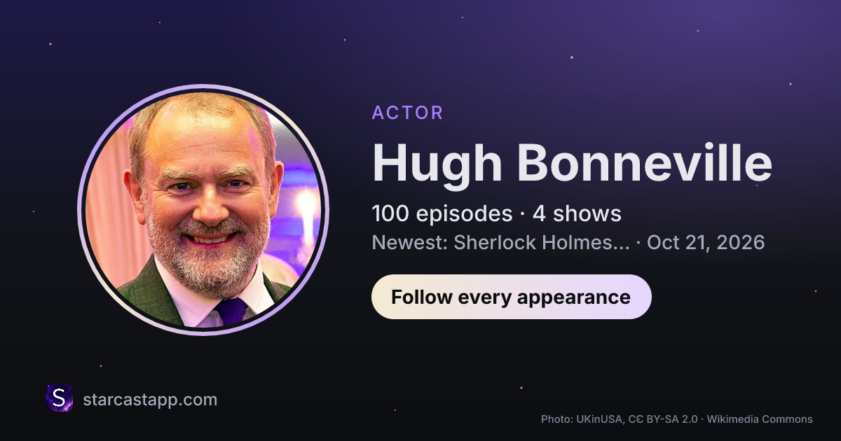 The preview card for Hugh Bonneville