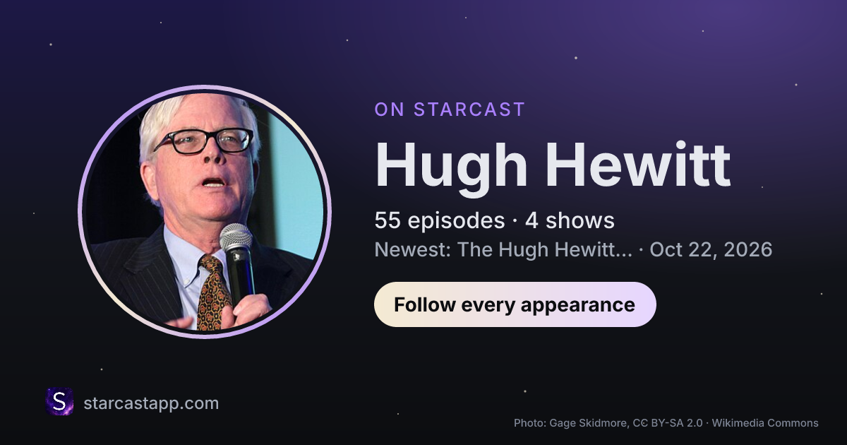 The preview card for Hugh Hewitt
