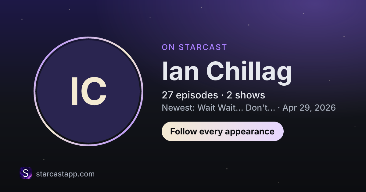The preview card for Ian Chillag