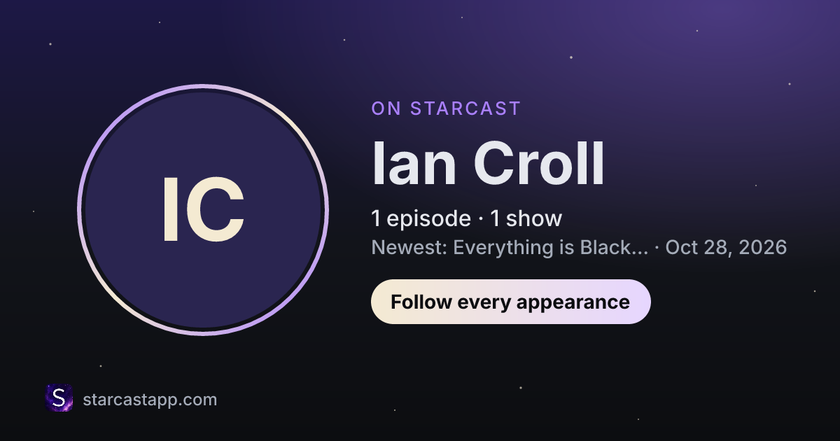 The preview card for Ian Croll