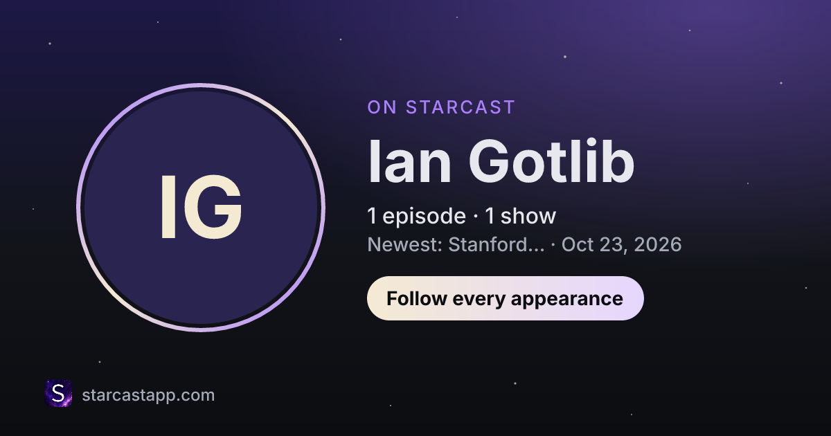 The preview card for Ian Gotlib