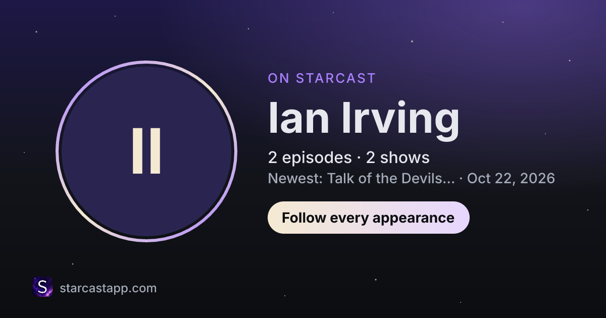 The preview card for Ian Irving