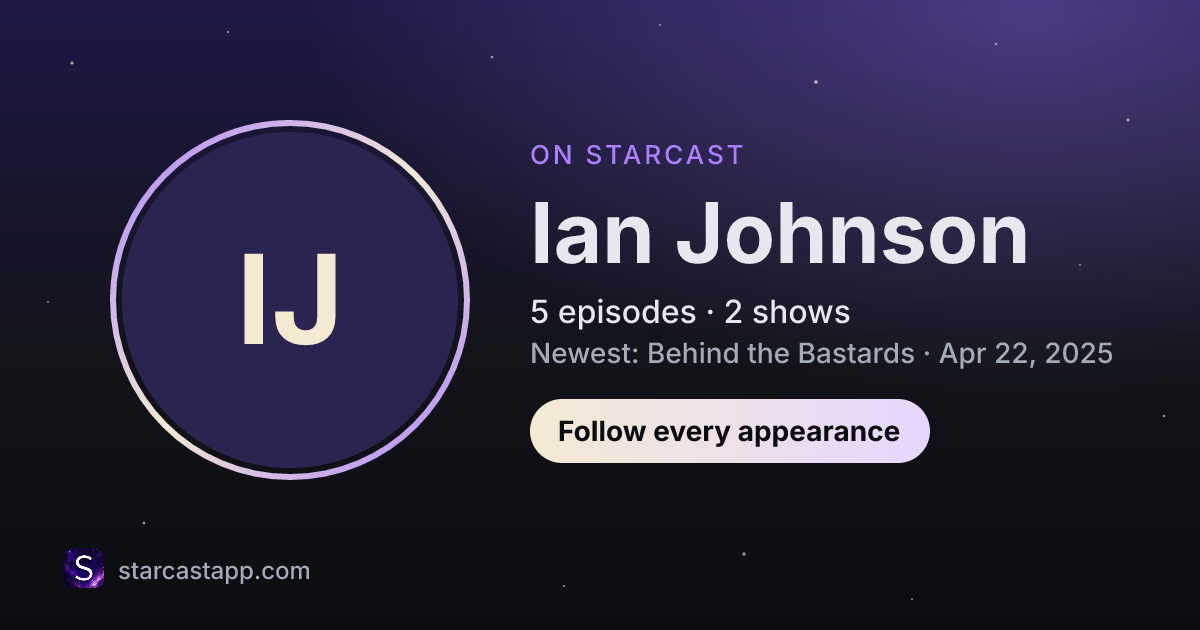 The preview card for Ian Johnson