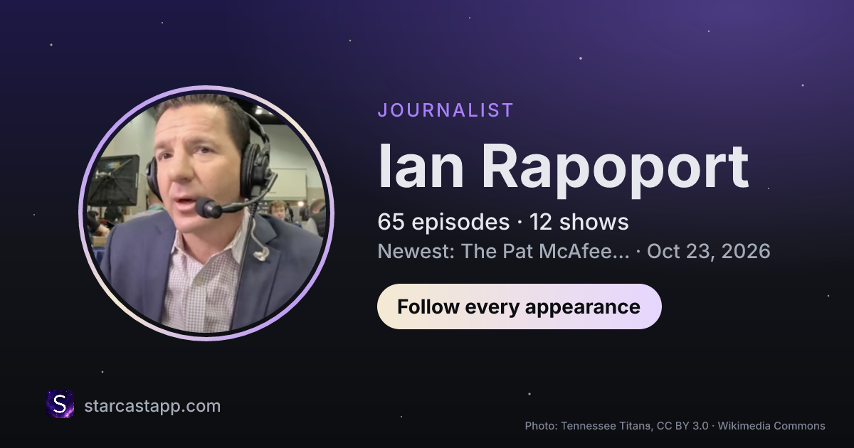The preview card for Ian Rapoport