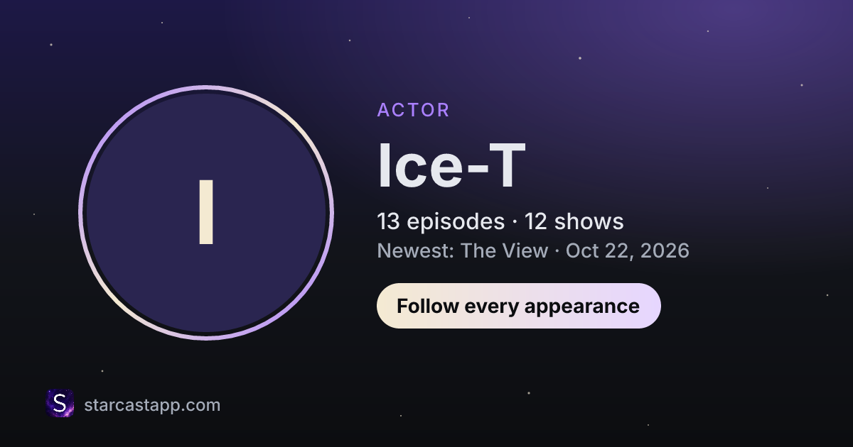 The preview card for Ice-T