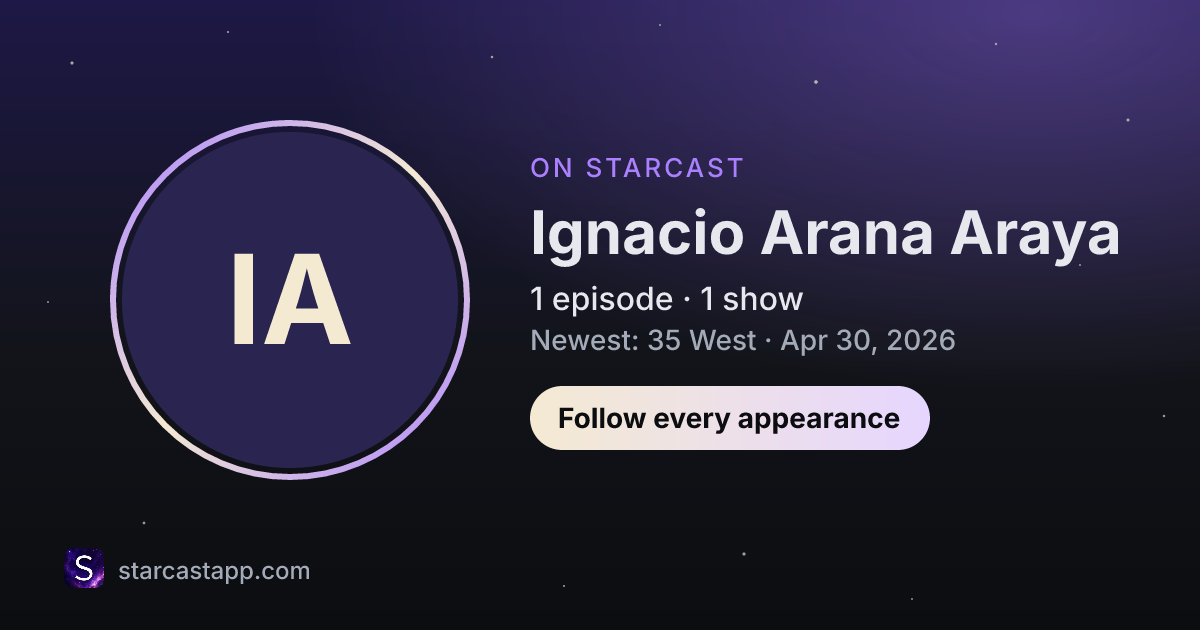 The preview card for Ignacio Arana Araya