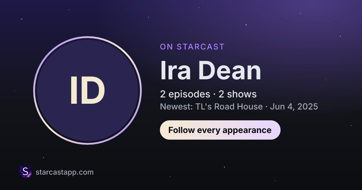 The preview card for Ira Dean