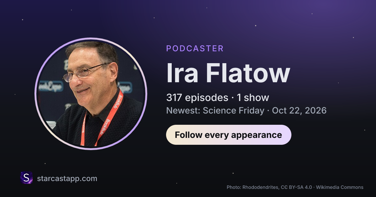 The preview card for Ira Flatow