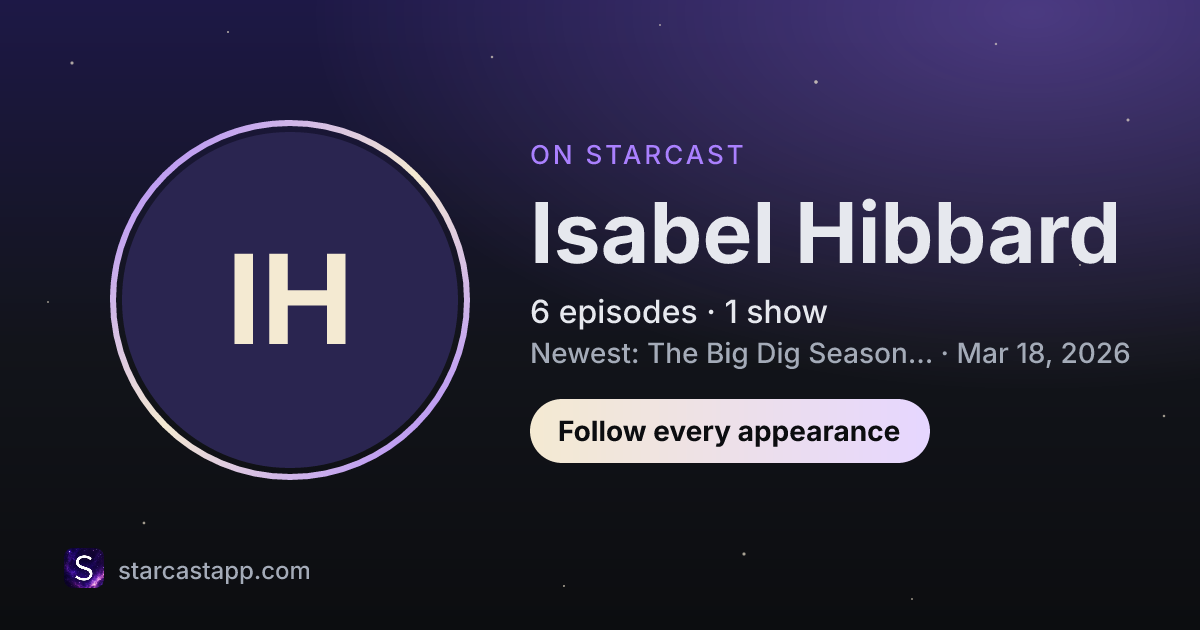 The preview card for Isabel Hibbard