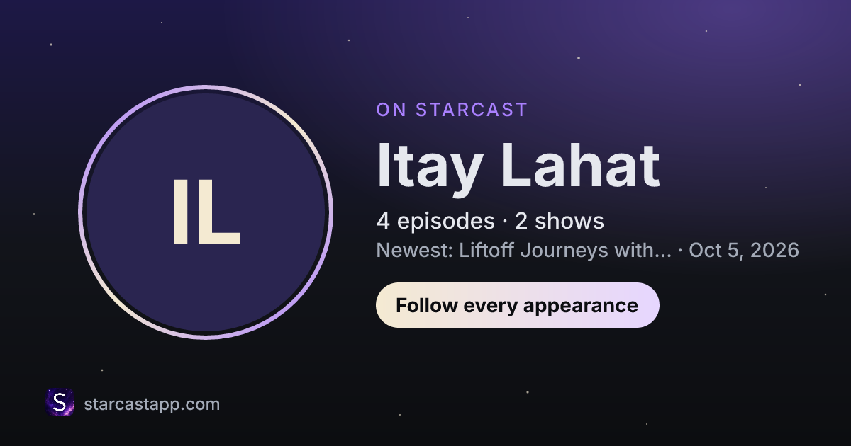 The preview card for Itay Lahat