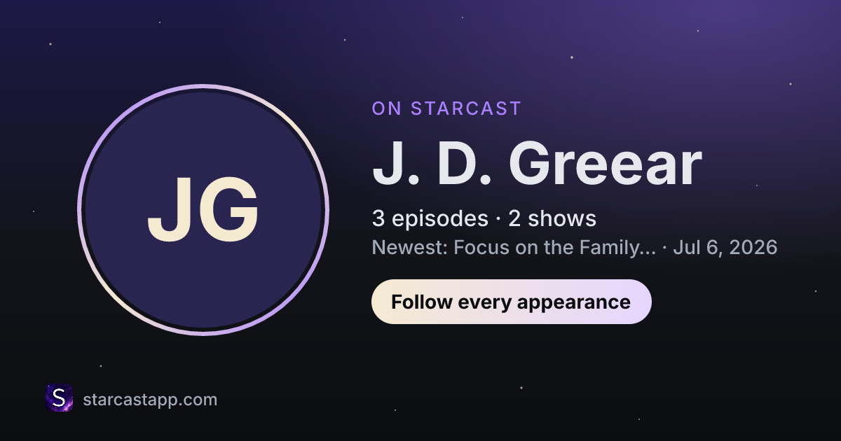 The preview card for J. D. Greear