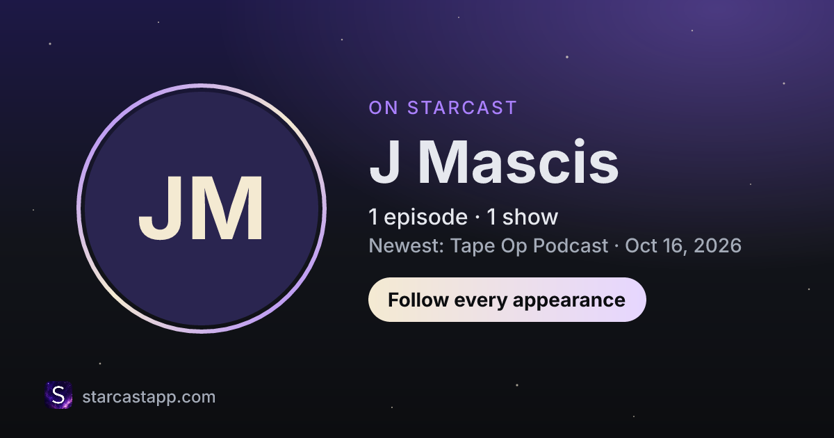The preview card for J Mascis