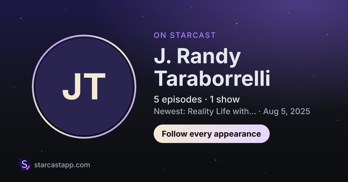 The preview card for J. Randy Taraborrelli