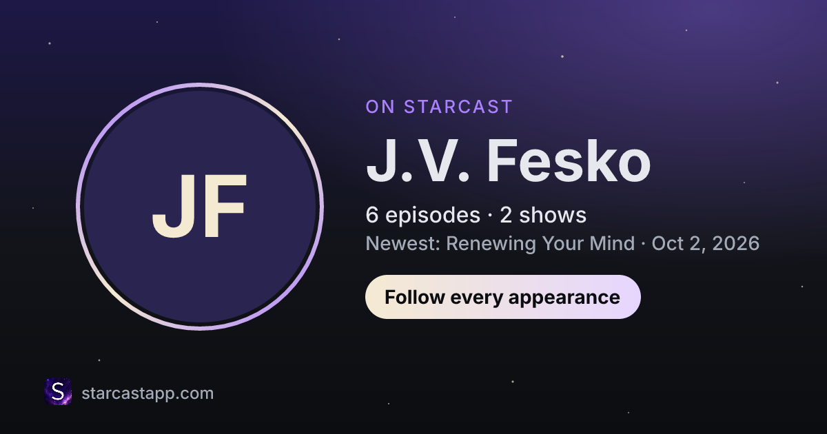 The preview card for J.V. Fesko
