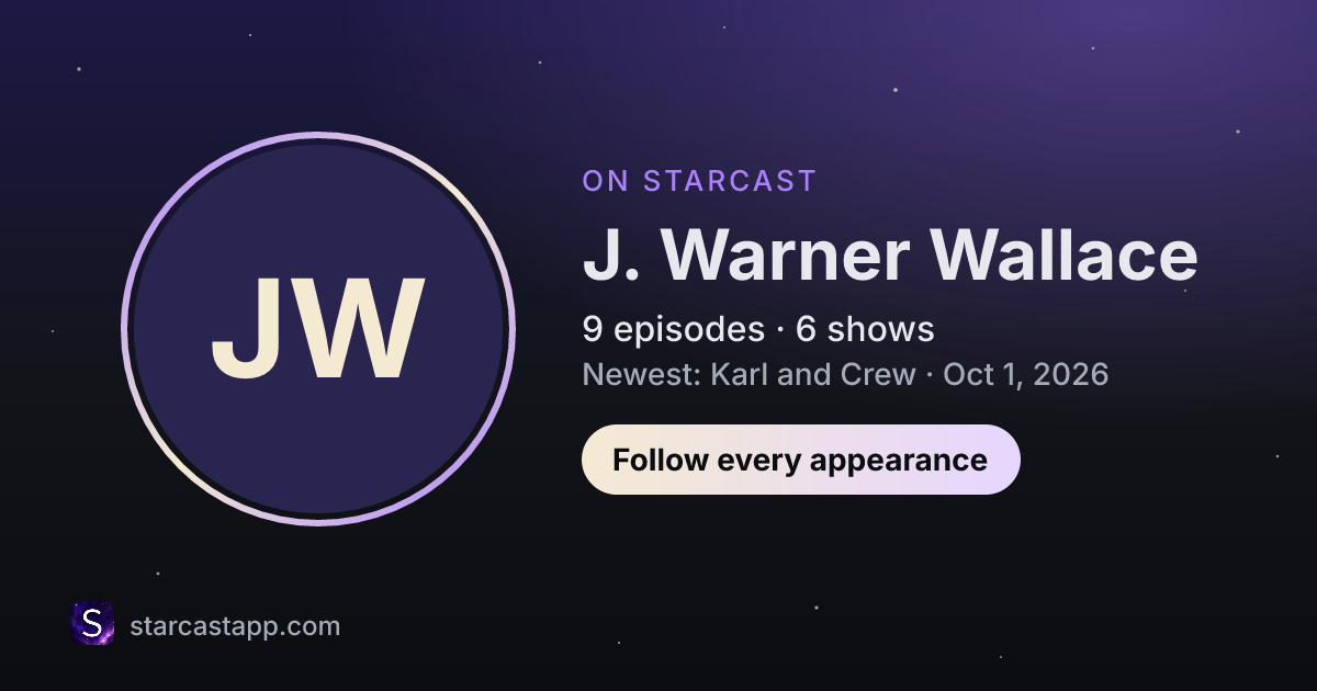 The preview card for J. Warner Wallace