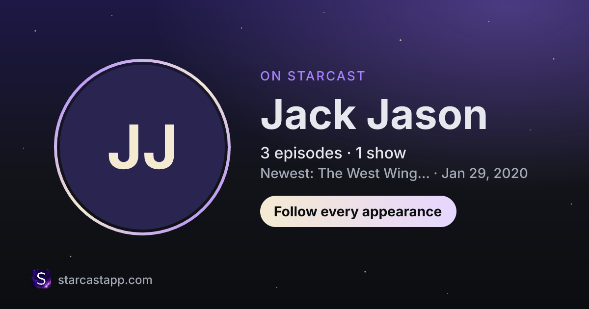 The preview card for Jack Jason