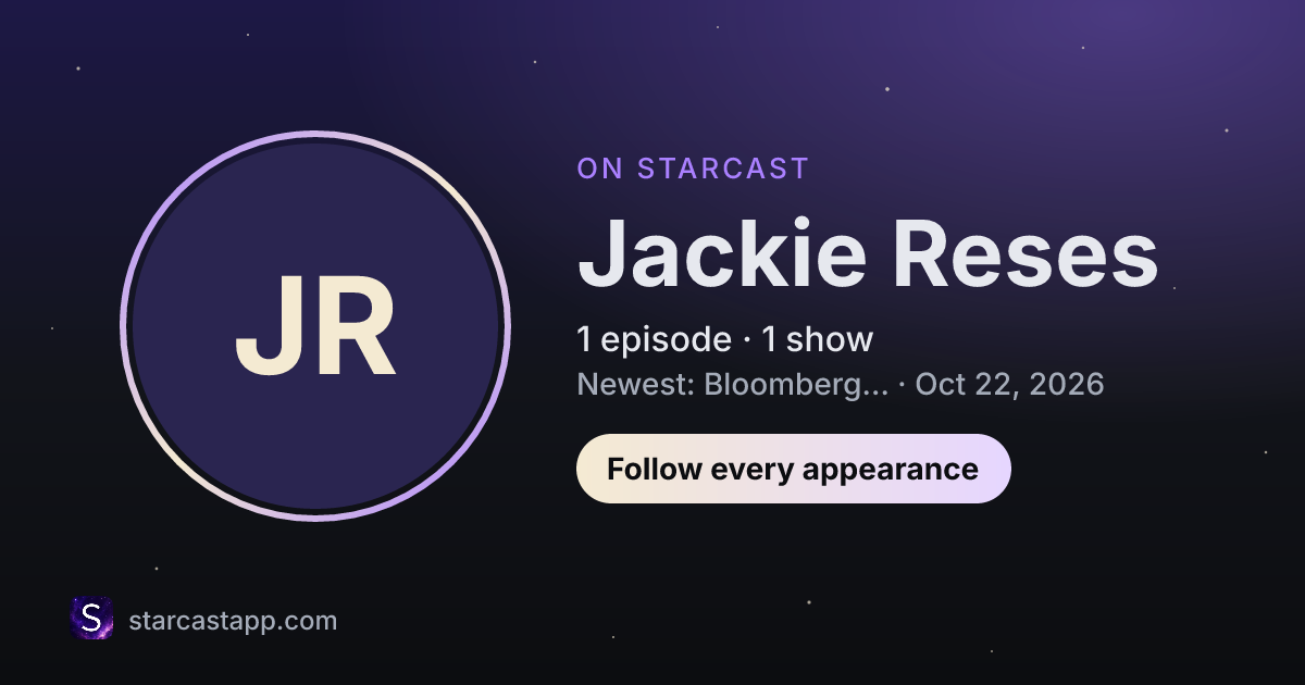 The preview card for Jackie Reses