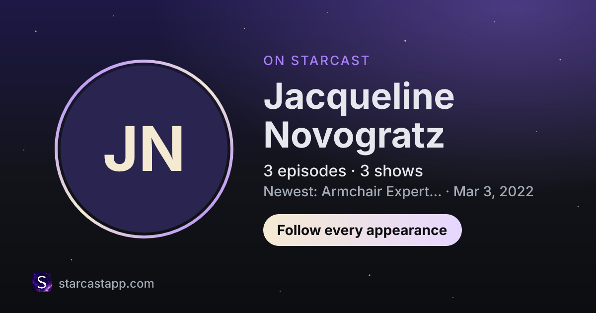 The preview card for Jacqueline Novogratz