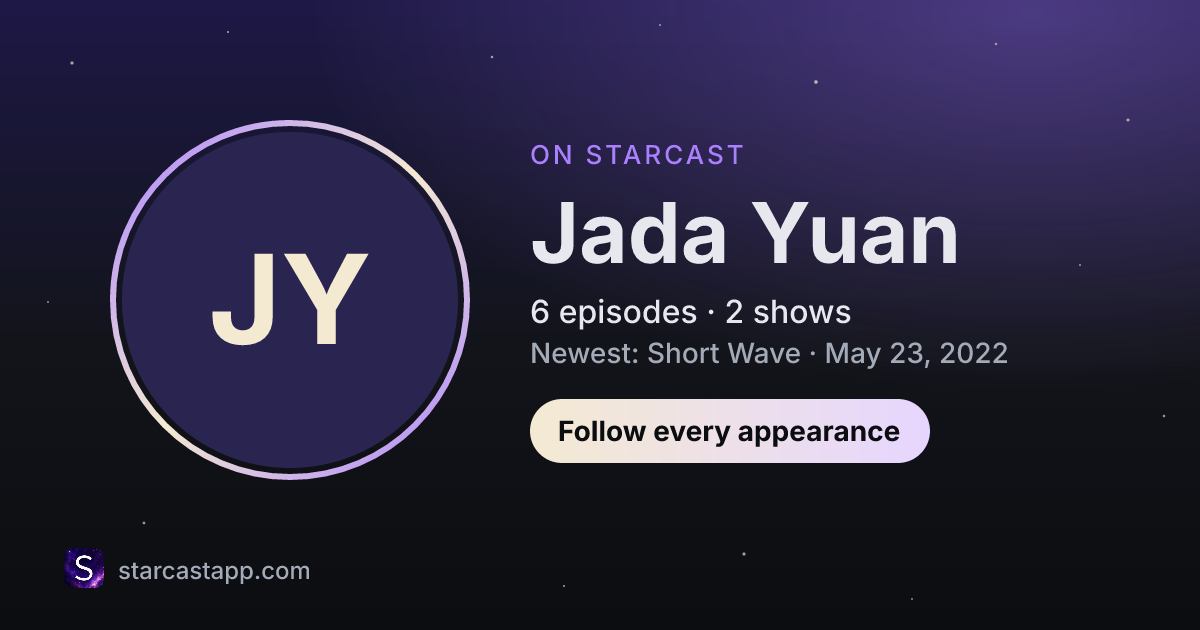 The preview card for Jada Yuan
