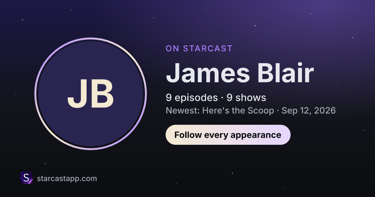 The preview card for James Blair