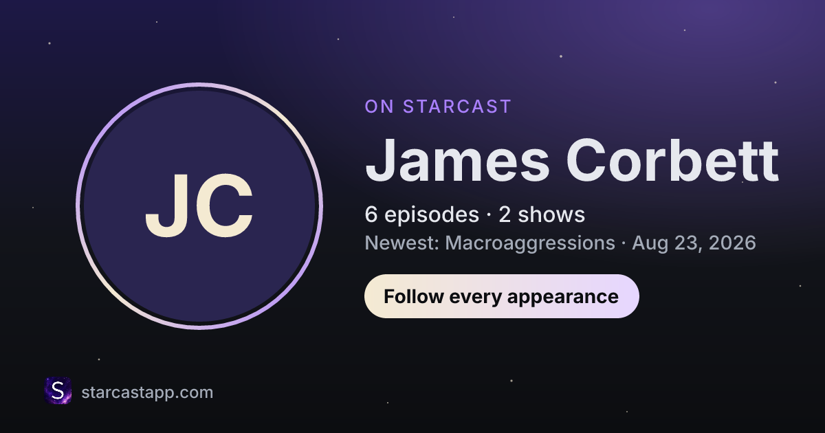 The preview card for James Corbett
