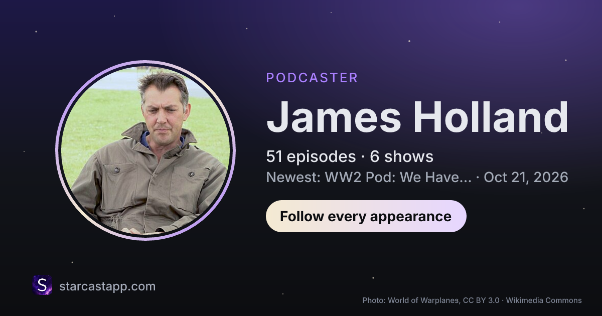 The preview card for James Holland