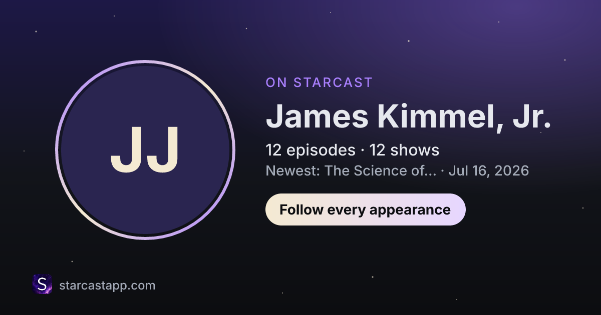 The preview card for James Kimmel, Jr.