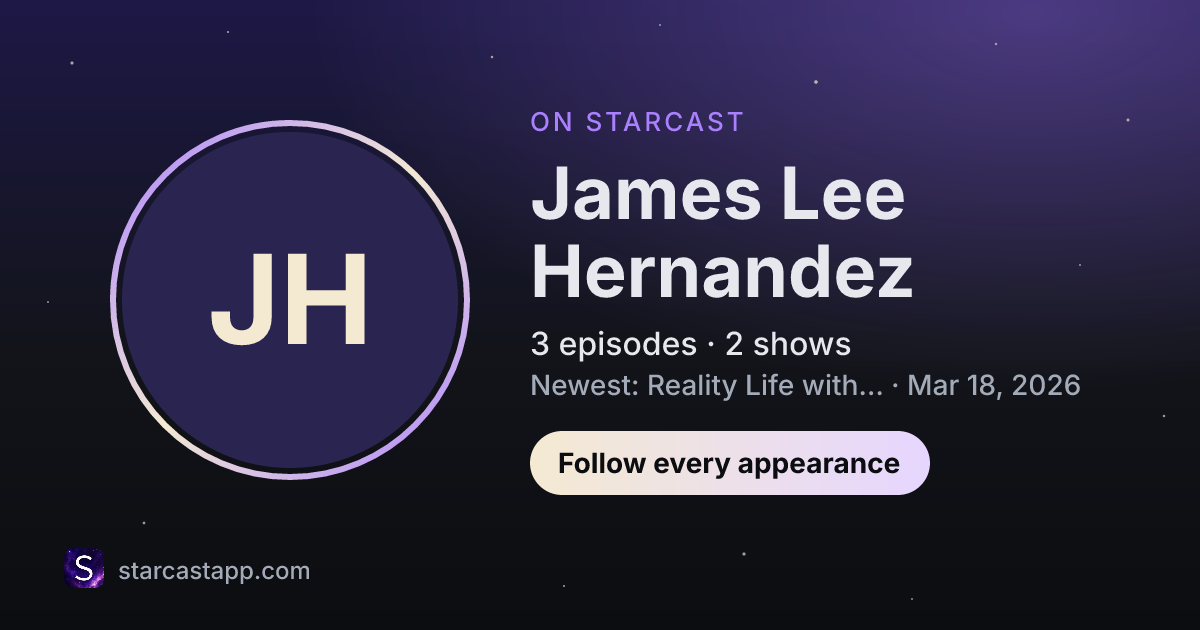 The preview card for James Lee Hernandez
