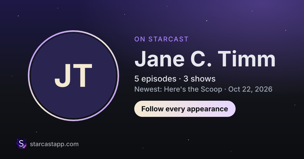 The preview card for Jane C. Timm