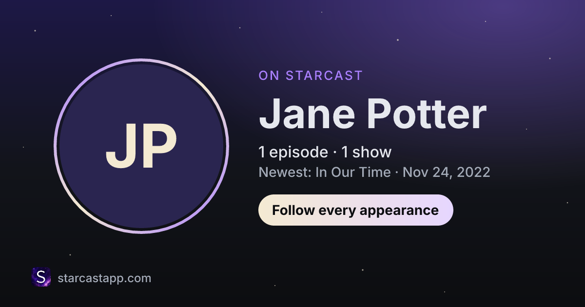 The preview card for Jane Potter