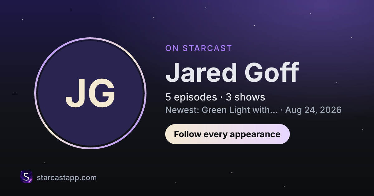 The preview card for Jared Goff