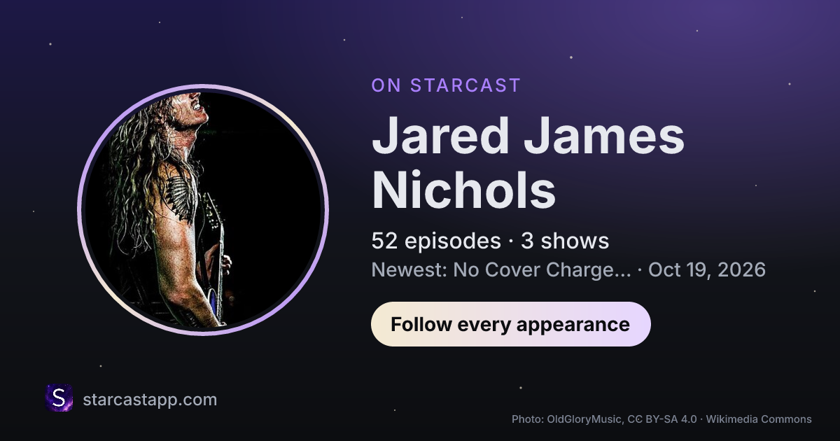 The preview card for Jared James Nichols