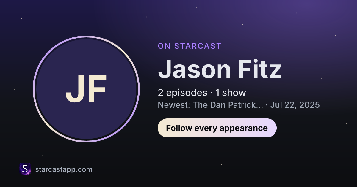 The preview card for Jason Fitz
