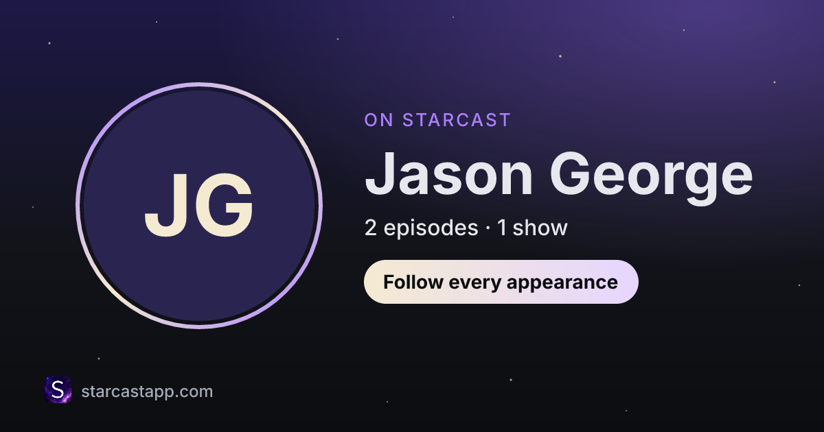 The preview card for Jason George