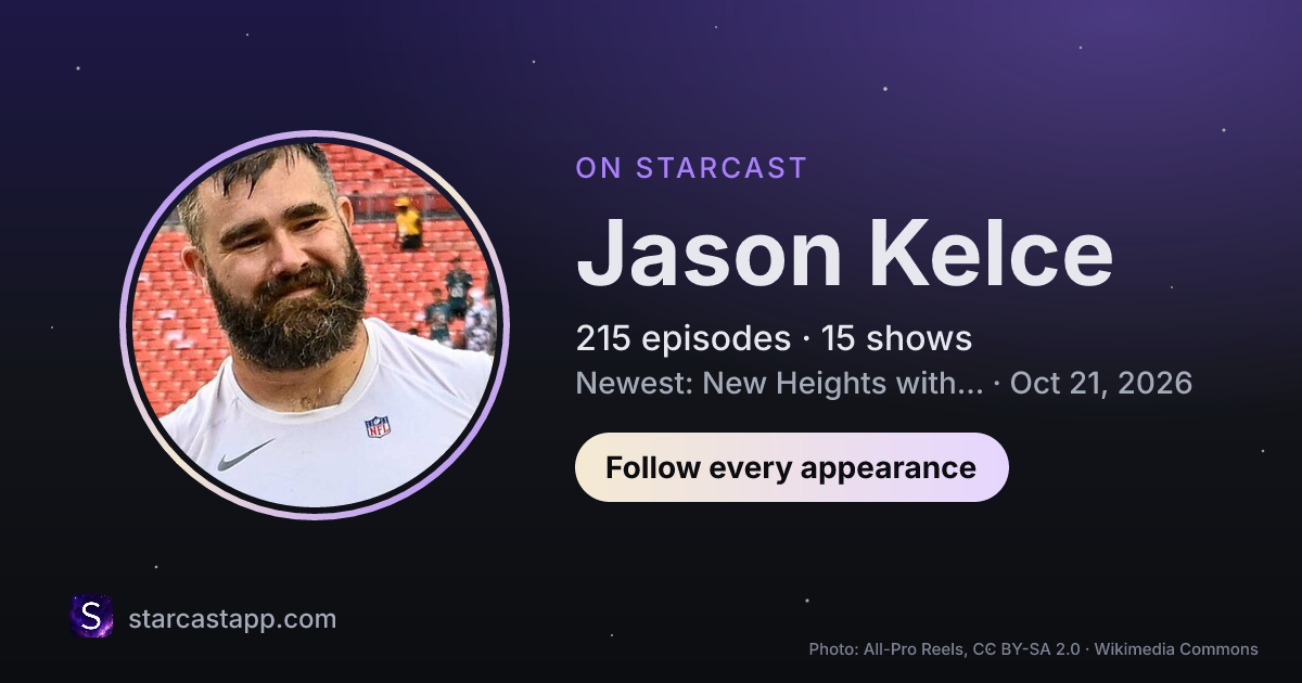 The preview card for Jason Kelce