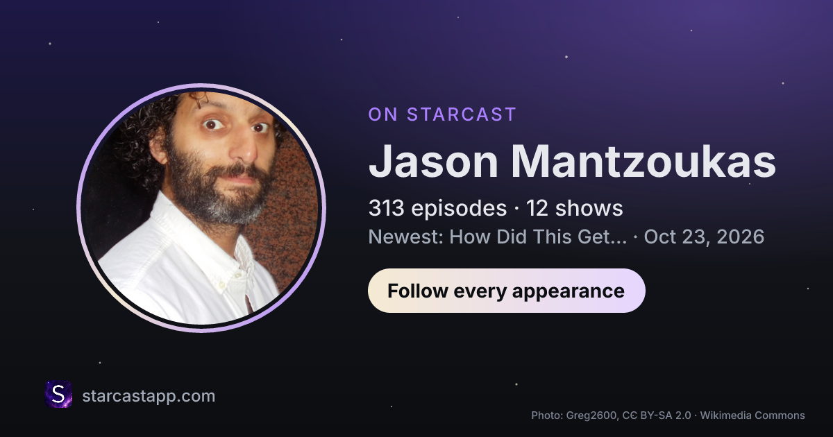 The preview card for Jason Mantzoukas