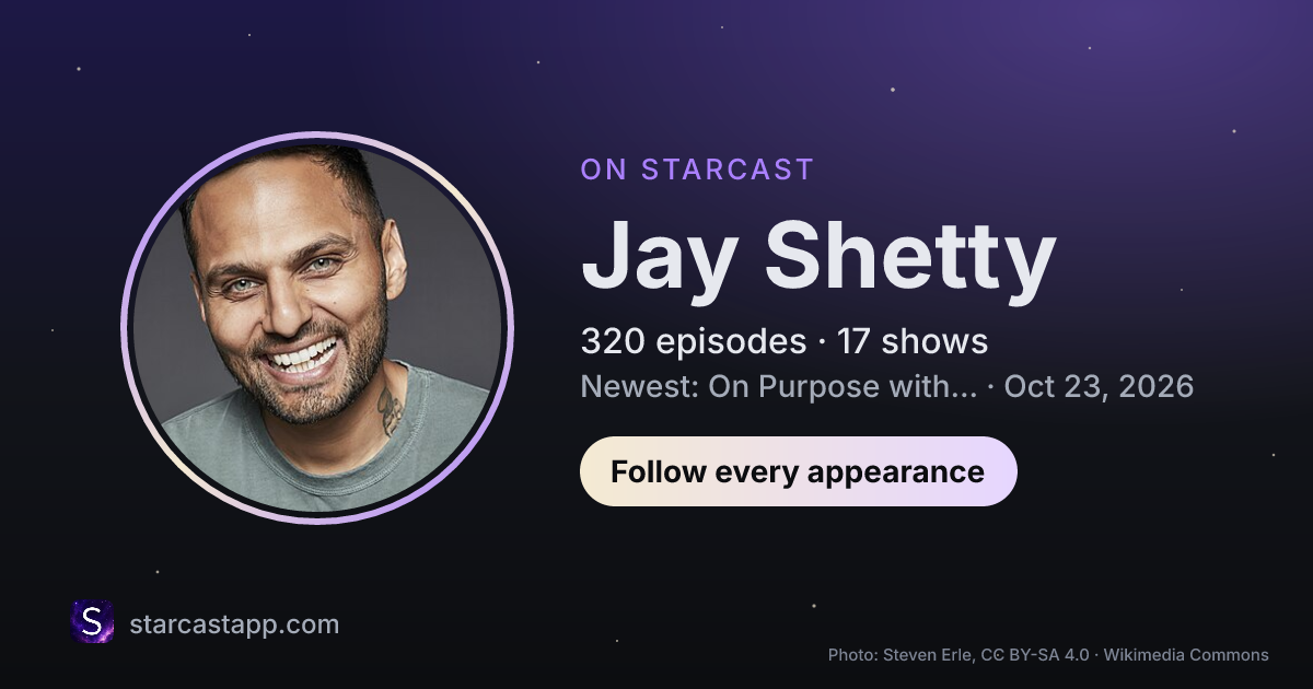 The preview card for Jay Shetty