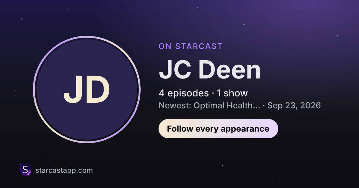 The preview card for JC Deen