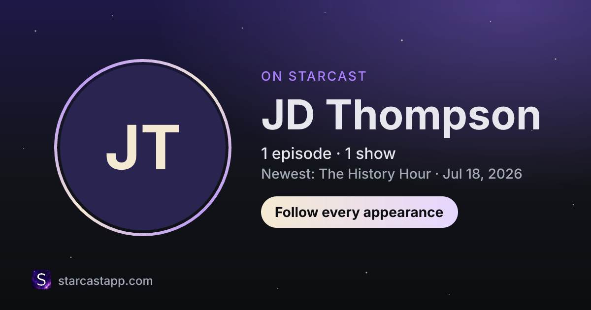 The preview card for JD Thompson