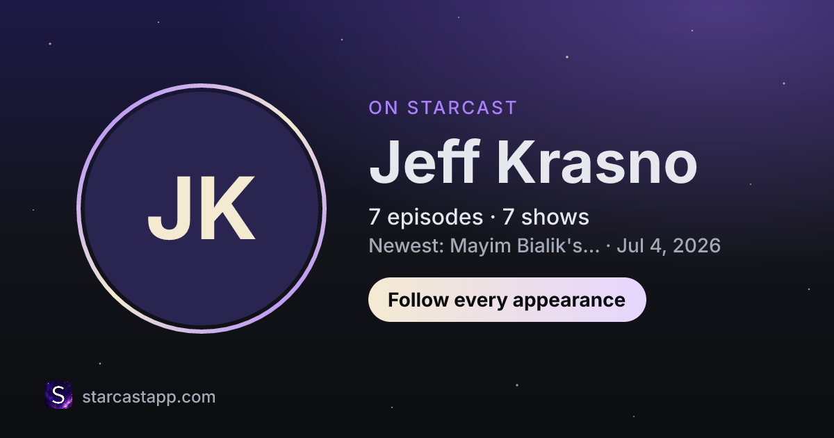The preview card for Jeff Krasno