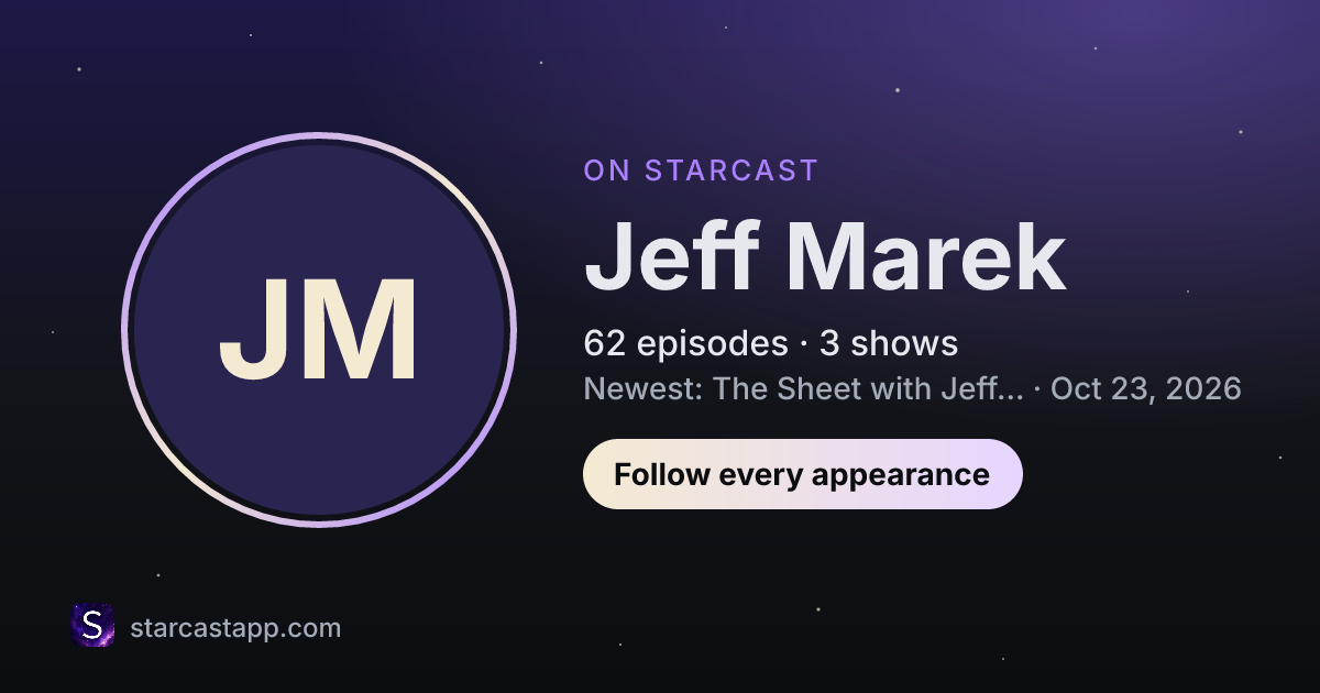 The preview card for Jeff Marek