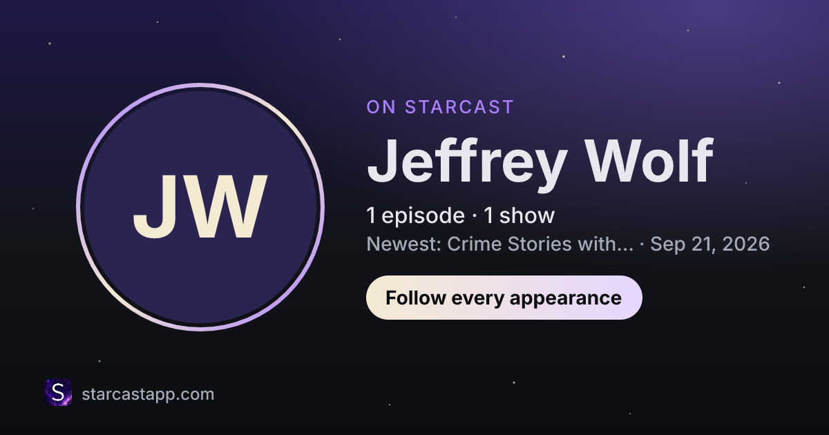 The preview card for Jeffrey Wolf