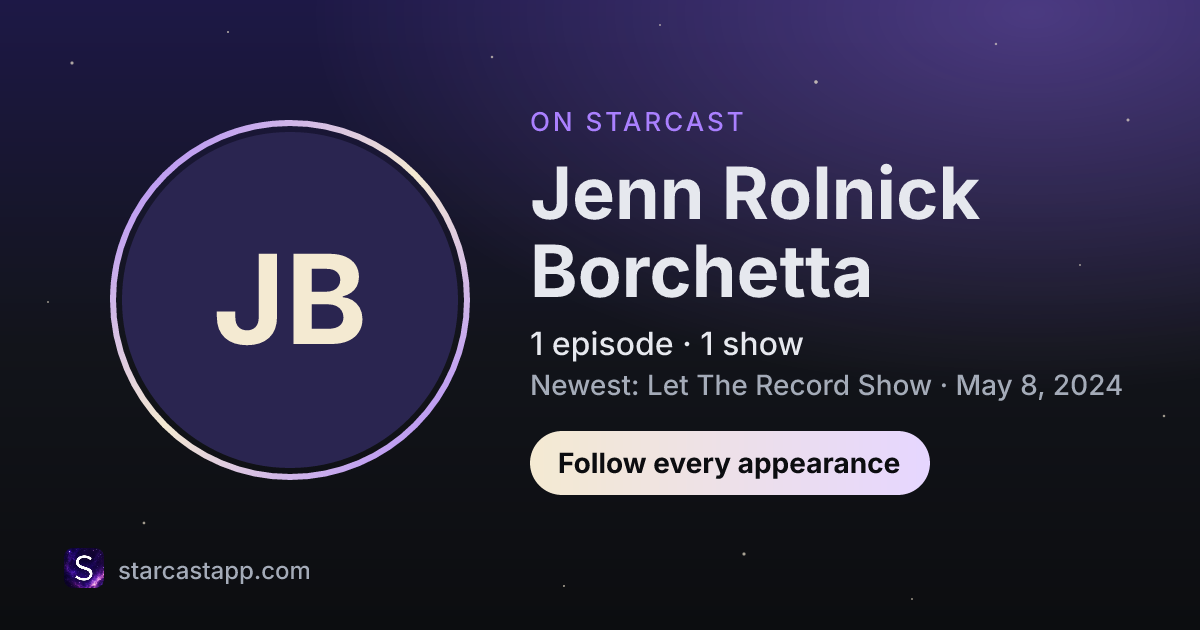 The preview card for Jenn Rolnick Borchetta
