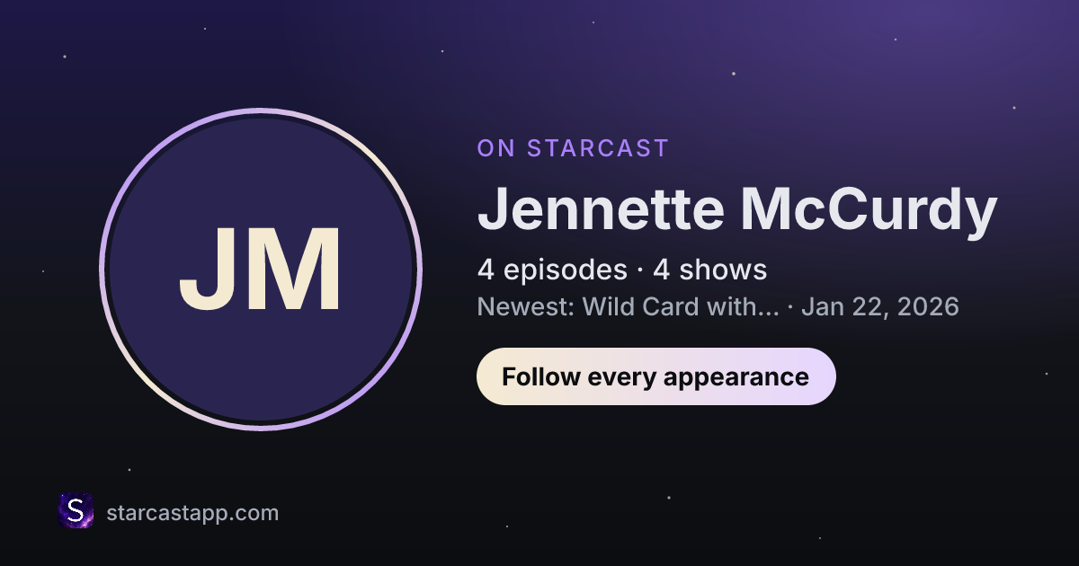 The preview card for Jennette McCurdy