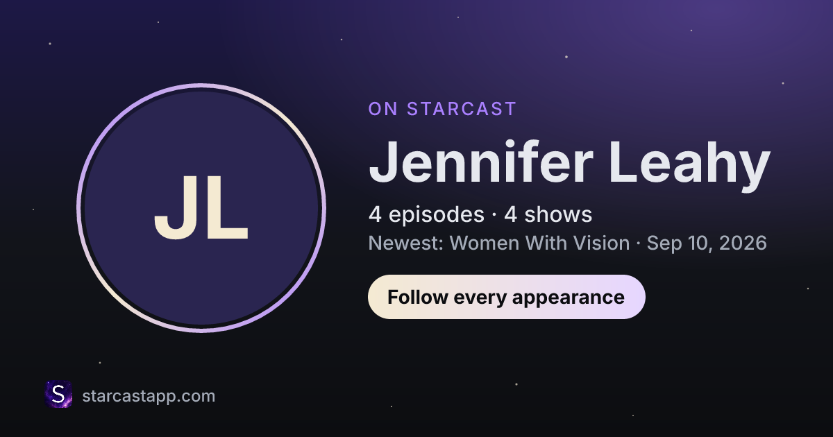 The preview card for Jennifer Leahy